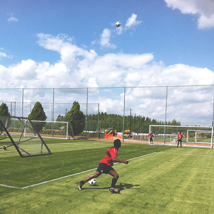 m-station goalkeeper training in Arsenal